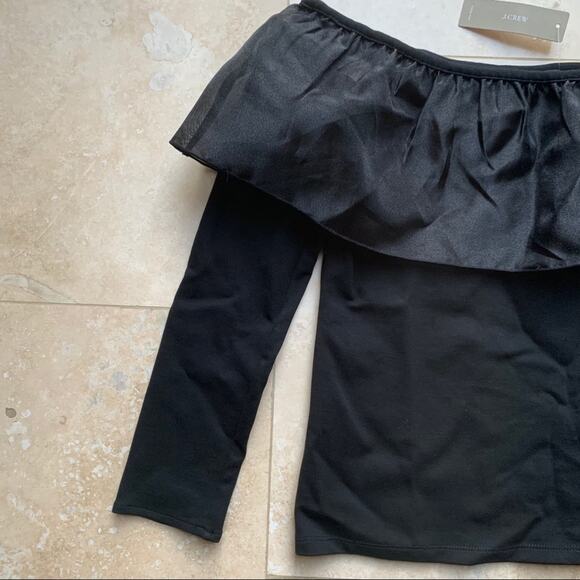 JCREW Organza Ruffle off the shoulder blouse Top - Picture 5 of 10